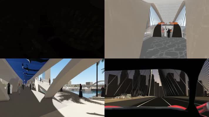 城市三维建筑漫游动画