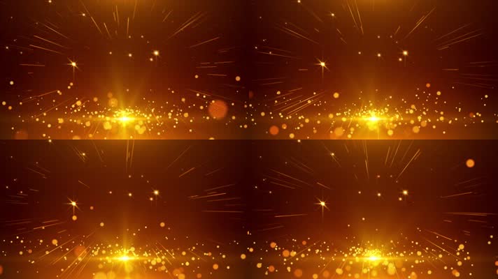 金色粒子推进屏幕背景循环