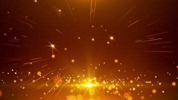 金色粒子推进屏幕背景循环