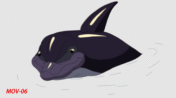 带通道MG卡通动漫海豚少儿节目动画元素