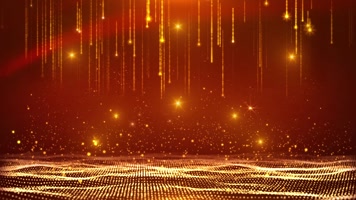 金色星光海洋颁奖背景循环