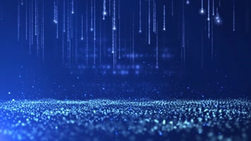 蓝色珠帘背景循环