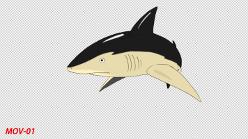 带通道卡通动漫卡通鲨鱼MG少儿节目动画元素