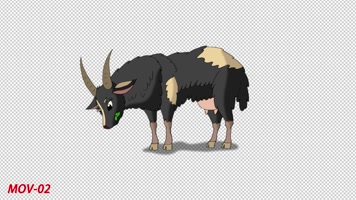 带通道卡通动漫卡通山羊MG少儿节目动画元素