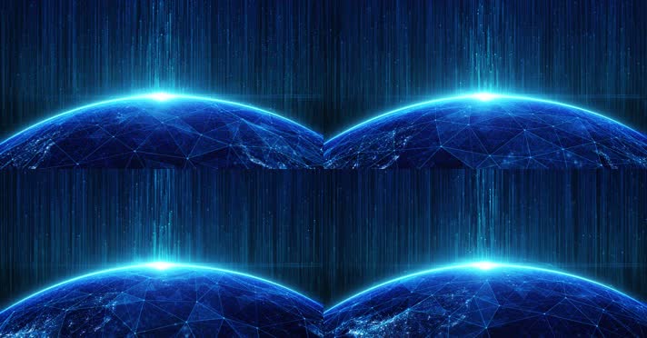 科技地平线光线上升