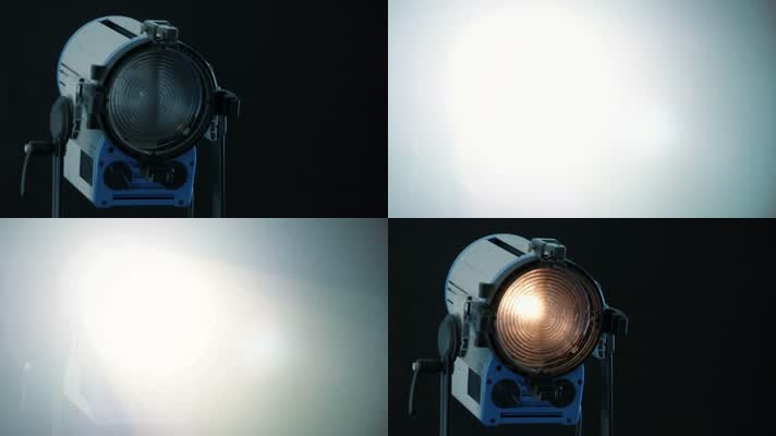 4K超清摄影棚聚光灯探照灯补光4
