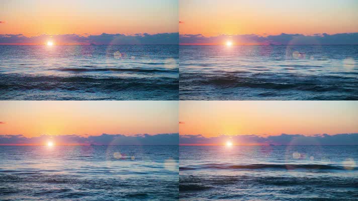 超唯美海上日出空境