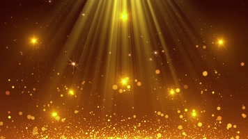 金色光线粒子上升背景循环
