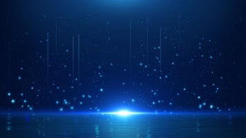 梦幻蓝色海面粒子背景循环