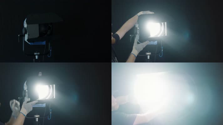 4K超清摄影棚聚光灯探照灯补光2