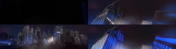 4K宽屏-城市之夜-商业城 商业街