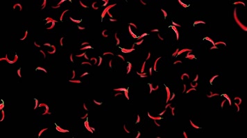 带通道喜庆节日下落辣椒动态视频元素