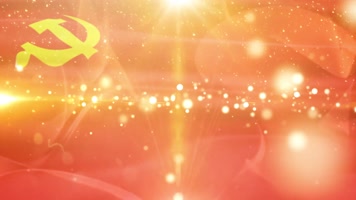 党旗飘扬LED光斑粒子穿梭视频
