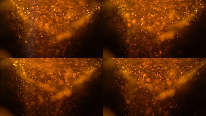 4K超清液体气泡金色粒子舞台动态背景