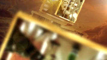 金色粒子时间轴历史展示