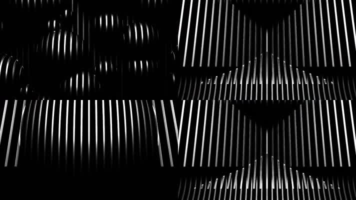 时尚酷炫几何线条图形黑白光线动感节奏酒吧