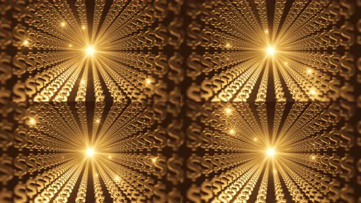 金色的美元隧道