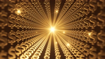 金色的美元隧道