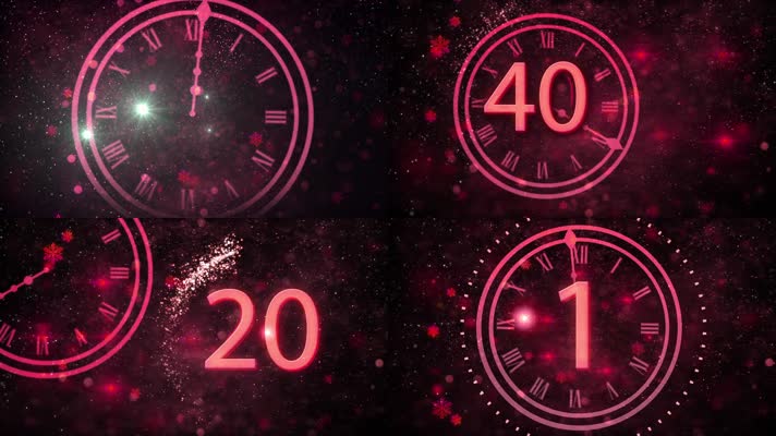 2020鼠年新年元旦倒计时60秒