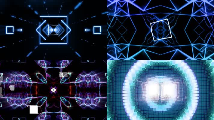 超劲爆光效节奏穿梭几何极品狂野dj灯光秀