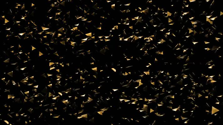 三角金色碎片粒子LED背景视频