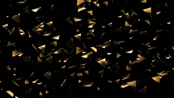 三角金色碎片粒子LED背景视频