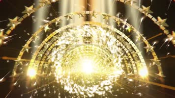 大气金色光线颁奖led舞台晚会背景