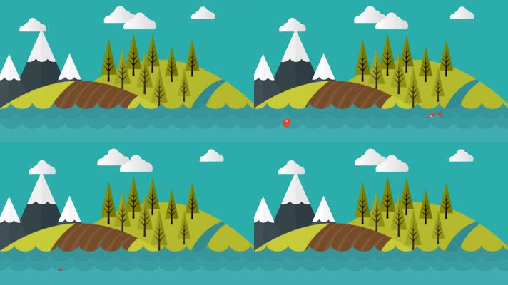 HD高清少儿节目环境保护主题动态背景