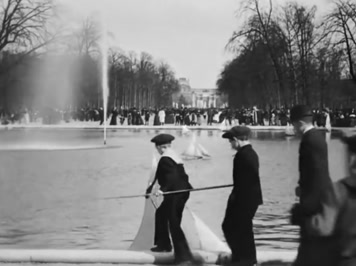 1900法国巴黎l儿童玩帆船模型