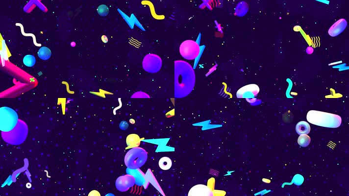 几何图形vj背景