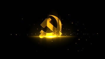 高清金色粒子光线党徽元素 高清金色粒子光线党徽元素