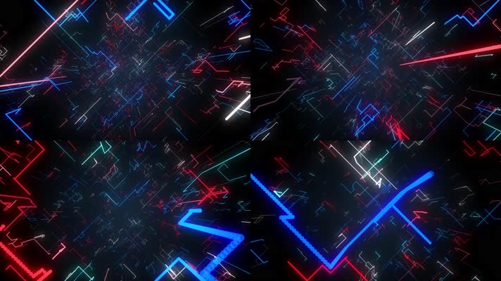 粒子炫光 舞台背景 抽象  