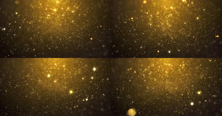 【4K】金色颁奖粒子背景