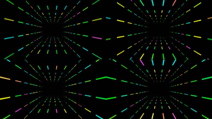 动感灯管空间推进循环通道