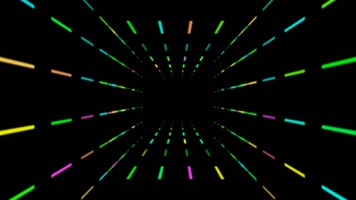 动感灯管空间推进循环通道