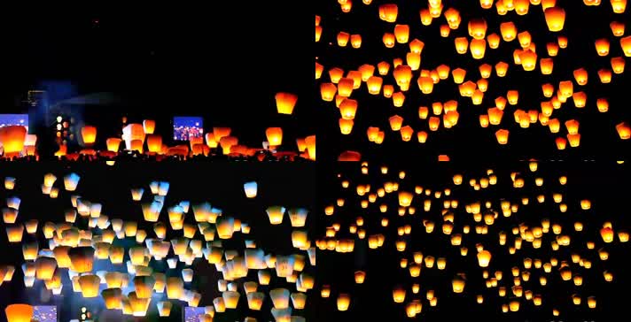 放飞天灯许愿灯孔明灯