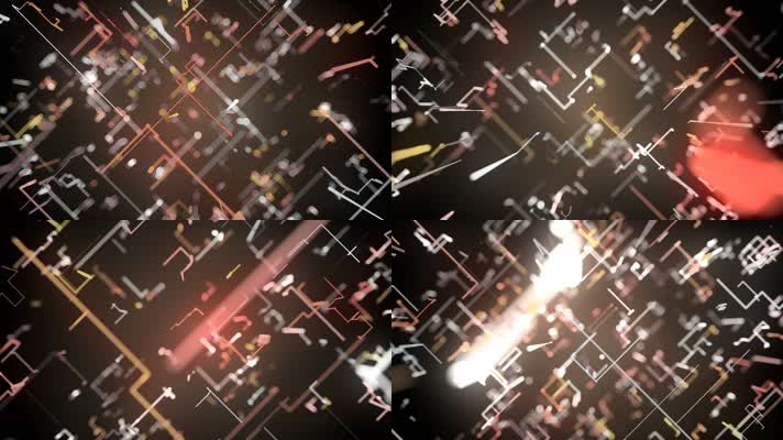 粒子炫光 舞台背景 抽象  