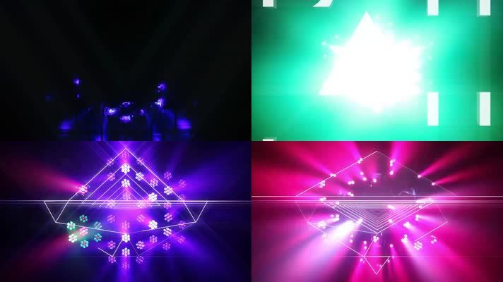 精品炫酷3D灯光秀DJ炫舞酒吧夜场素材