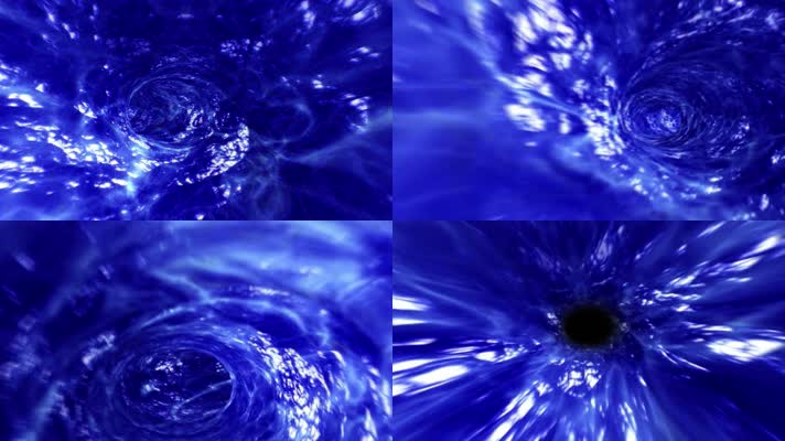 高清水流时光隧道穿越通道快速穿梭