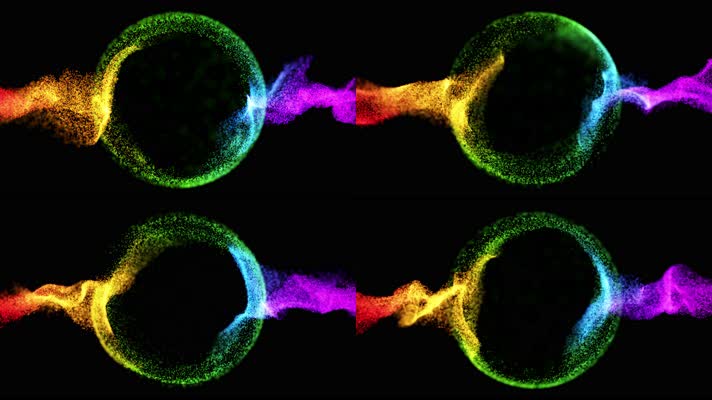 4K超清彩色炫酷动感粒子音乐DJ动态背景