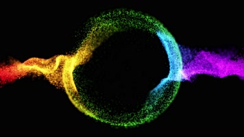 4K超清彩色炫酷动感粒子音乐DJ动态背景