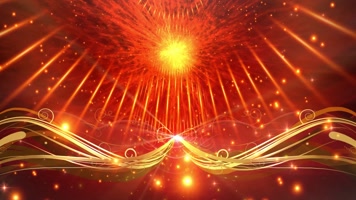 金色大气光效颁奖舞台背景