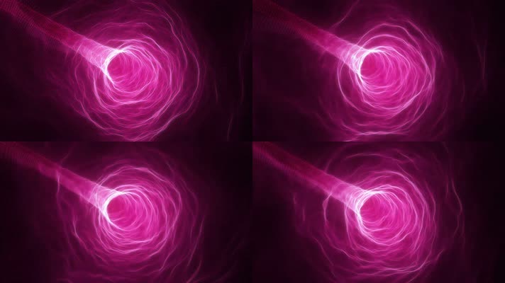 高清粉色隧道穿梭时光通道未来世界