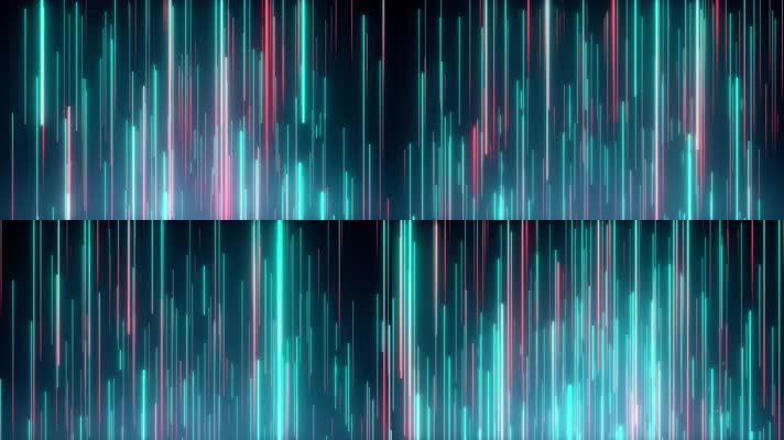 【4K】上升的彩色线条