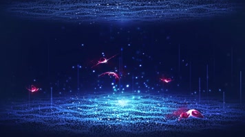 蝴蝶飞舞粒子空间背景循环