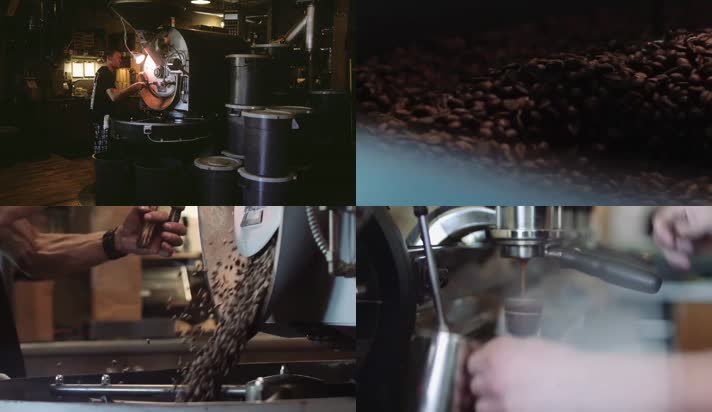 咖啡制作过程工艺人咖啡豆