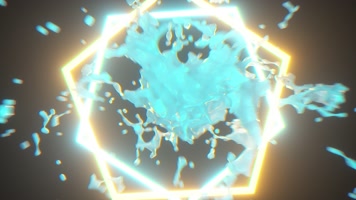 炫彩流体喷发VJ视频