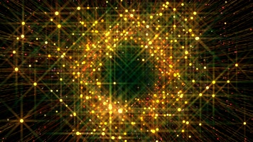 金色粒子线条闪烁动画背景