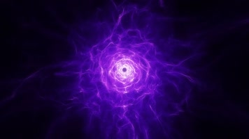 高清紫色隧道穿梭时光通道未来世界
