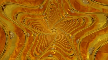 扭曲的五角星隧道动画